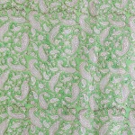 Handmade Green Floral Block Print Cotton Napkins - Image 7