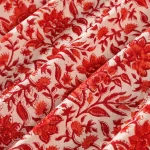 Indian 3 Yard Hand Block Floral Print Cotton Fabric - Image 2
