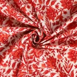 Indian 3 Yard Hand Block Floral Print Cotton Fabric - Image 3