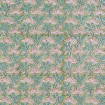 Indian Handmade Block Print Cotton Fabric Green Floral