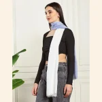 Indian Viscose Rayon Scarf Neck Wrap Blue Ombre Scarf - Image 5