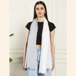 Large Viscose Rayon Summer Neck Wraps Grey Ombre Scarf - Image 7
