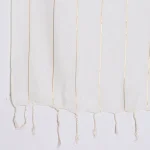 Luxurious White Scarf Women Viscose Rayon Zari Stole - Image 8