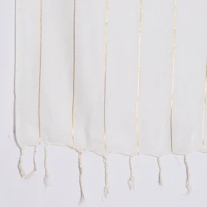 Luxurious White Scarf Women Viscose Rayon Zari Stole - Image 8