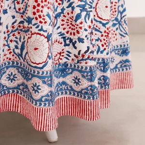 Luxury Hand Block Print Kitchen Dining Table Cover And Napkins - Image 6