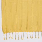 Luxury Yellow Summer Scarf Tassel Viscose Rayon Scarf - Image 8