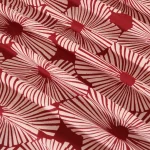 Maroon Hand Block Floral Printed Cotton Fabric - Image 2