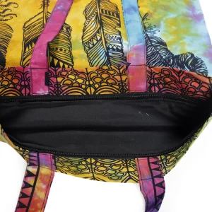 Multi Dream Catcher Print Cotton Shopping Bag - Image 3