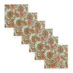 New Green Floral Print Cotton Napkins 48 PCS - Image 3