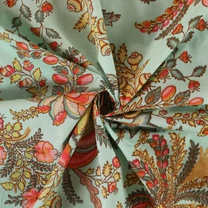 New Green Floral Print Cotton Napkins 48 PCS - Image 12