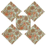 New Green Floral Print Cotton Napkins 48 PCS - Image 6