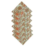 New Green Floral Print Cotton Napkins 48 PCS - Image 7