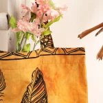 Orange Dream Catcher Unisex Tote Shopping Bag - Image 5