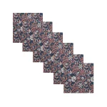 Party Dinner Table Napkins Blue Cotton Fabric - Image 2