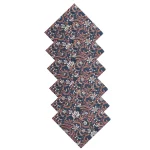 Party Dinner Table Napkins Blue Cotton Fabric - Image 5
