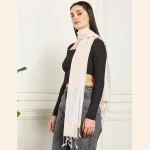Peach Viscose Rayon Scarf Women's Neckerchief - Image 4