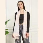 Peach Viscose Rayon Scarf Women's Neckerchief - Image 6