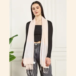 Peach Viscose Rayon Scarf Women's Neckerchief - Image 6
