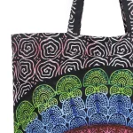 Peacock Mandala Print Shopping Handbag Reusable Bag - Image 2