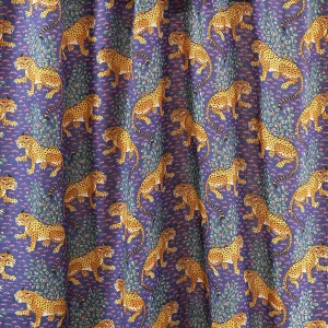 Purple Leopard Print Cotton Dinner Napkins Set - Image 12