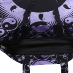 Purple Yin Yang Mandala Print Shopping Bag - Image 3