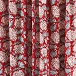 Rajasthan Block Print Maroon Floral Table Napkins - Image 10