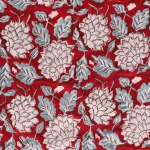 Rajasthan Block Print Maroon Floral Table Napkins - Image 7