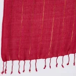 Red Head Scarf Viscose Rayon Neck Wraps Stole - Image 8