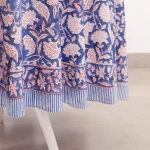 Round Hand Block Printed Tablecloth With Napkins Set - Image 6