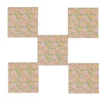 Set of 24 PC Square Napkins Hand Block Printed - Image 3