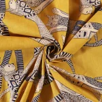 Set of 24 PCS Yellow Cat Printed Table Napkins - Image 10