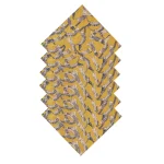 Set of 24 PCS Yellow Cat Printed Table Napkins - Image 5