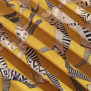 Set of 24 PCS Yellow Cat Printed Table Napkins - Image 8