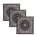Unisex Cotton Hip Hop Bandana Black Paisley Print Scarf - Image 7