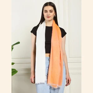 Viscose Rayon Orange Ombre Scarf Great Gift for Women - Image 8