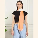 Viscose Rayon Orange Ombre Scarf Great Gift for Women - Image 4