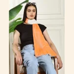 Viscose Rayon Orange Ombre Scarf Great Gift for Women - Image 5