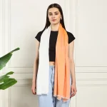 Viscose Rayon Orange Ombre Scarf Great Gift for Women - Image 2