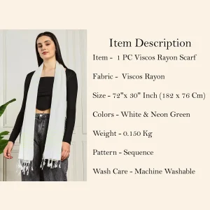 Women Fashion Sequence Bandana Kerchief Scarf - Image 8