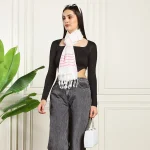 Women Viscose Scarf Stylish Sequence Scarves