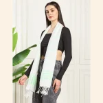 Women Wrap Striped Pattern Scarves Style Neck Stole - Image 3
