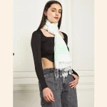 Women Wrap Striped Pattern Scarves Style Neck Stole - Image 6