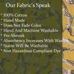 Yellow Cat Printed Running Loose Sewing Cotton Fabric - Image 6