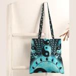 yin yang Tote Bag Durable Fun Grocery Bags - Image 2
