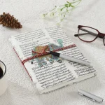 80 Unlined Recycled Paper Pages Notebook Diary
