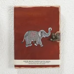 Elephant Notepad Genuine Leather Diary With C-Lock - Image 3