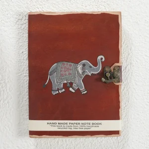 Elephant Notepad Genuine Leather Diary With C-Lock - Image 3