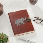Elephant Notepad Genuine Leather Diary With C-Lock