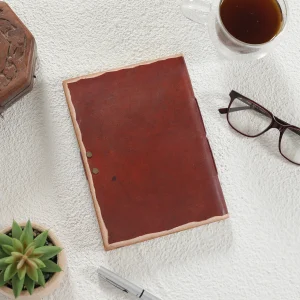 Handmade Paisley Diary with Genuine Leather Cover - Image 5