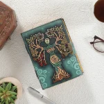 Leather Vintage Journal Book Shadow Lock Closure 200 Page - Image 2